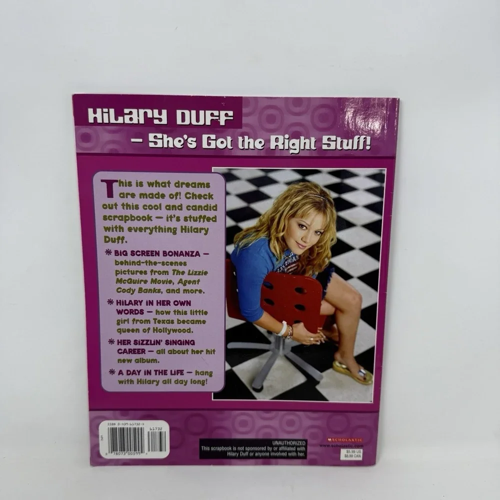 Hangin' with Hilary Duff Scholastic Book First Printing 2003 Y2K Vintage